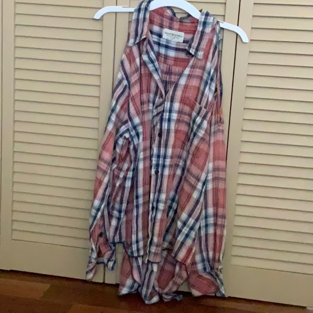 Denim & Supply peek a boo plaid shirt